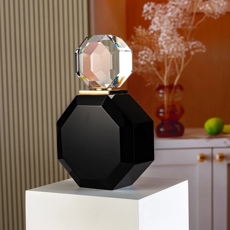 product hot sale replaceable 12ml glass empty bottle customizable fashion elegant crystal perfume bottle-9