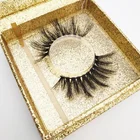 Fake Eyelashes 3d Synthetic Eyelash 3D Faux Mink Double-Layered Silk Lashes Synthetic Fake Eyelashes Wholesale