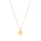 Sterling Silver 2021 Hot Sell Amazon Ins Custom 925 Sterling Silver 14K Gold Lucky Necklace For Women
