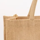 Bag Wholesale Custom Printing Logo Natural Gunny Eco Friendly Jute Tote Bag Recycle Foldable Jute Shopping Bag