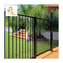 7ft tall color steel grills boundary wall galvanized sheet tubular picket fence thailand design