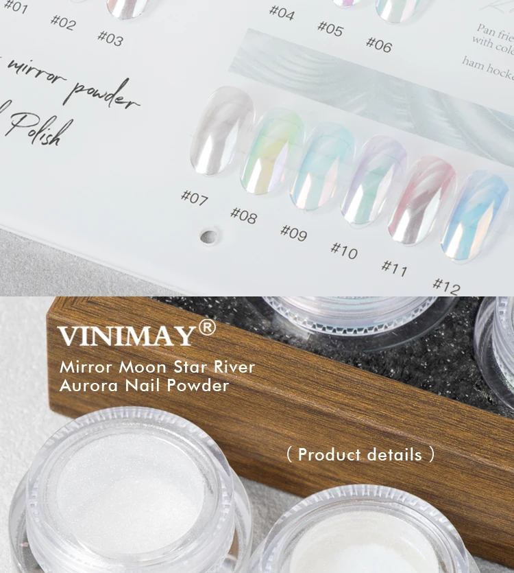 product vinimay 4 styles nail magic mirror powder aurora shiny effect easy to blend for gel polish acrylic nail art decoration-4