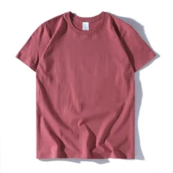 New Design 200g 100% Cotton Leisure Fashion T-shirts Unisex Solid Color Customize Logo T-shirts Stylish T-shirts For Men