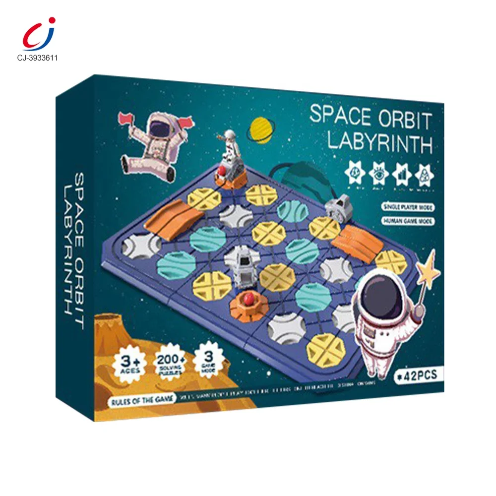 Chengji space puzzle marble run brain game track toy educational kids road blocks construction car maze track maze game