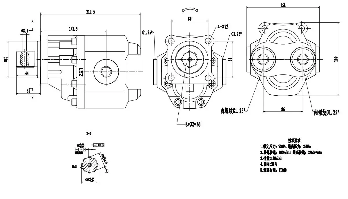 Low Cost Aluminum Gear Pump Hydraulic 80/100cc for Tipper Trucks supplier