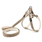 Collar 2021 New Design Eco Friendly Recycled Classic Hemp Dog Harness With Matching Leash And Collar