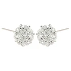 Sterling Silver Jewelry Silver Silver-plated S925 Sterling Silver Petals Zircon Studs Earring Ear Jewelry
