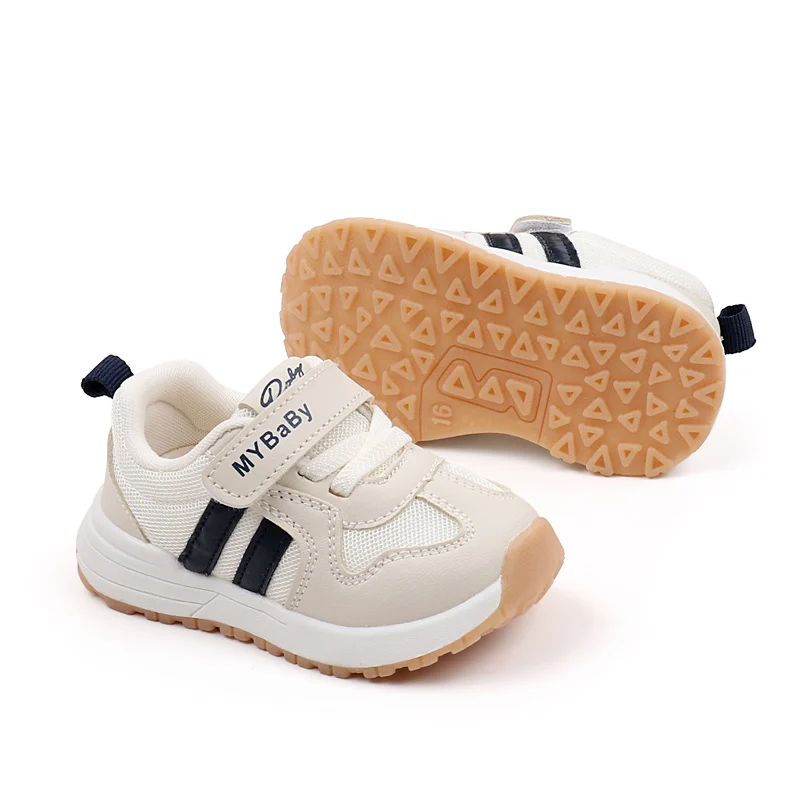 2025 New Arrival Breathable PU Mesh Casual Walking Shoes for Boys and Girls Spring and Autumn Fashionable Kids Court Sneakers supplier