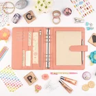 School Modern Design A5 Personal Organiser Planner PU Leather Cover Diary Notebook School Office Stationery