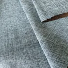 Fabric 2 Tone Cationic Polyester Made Faux Linen Yarn-dyed Oxford Upholstery Sofa Fabric