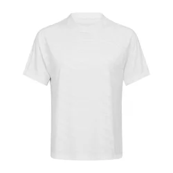 Wholesale Quick Dry Breathable Jacquard Sport T-shirts Fitness Short Sleeve Yoga Top Women Short Length Gym T Shirts