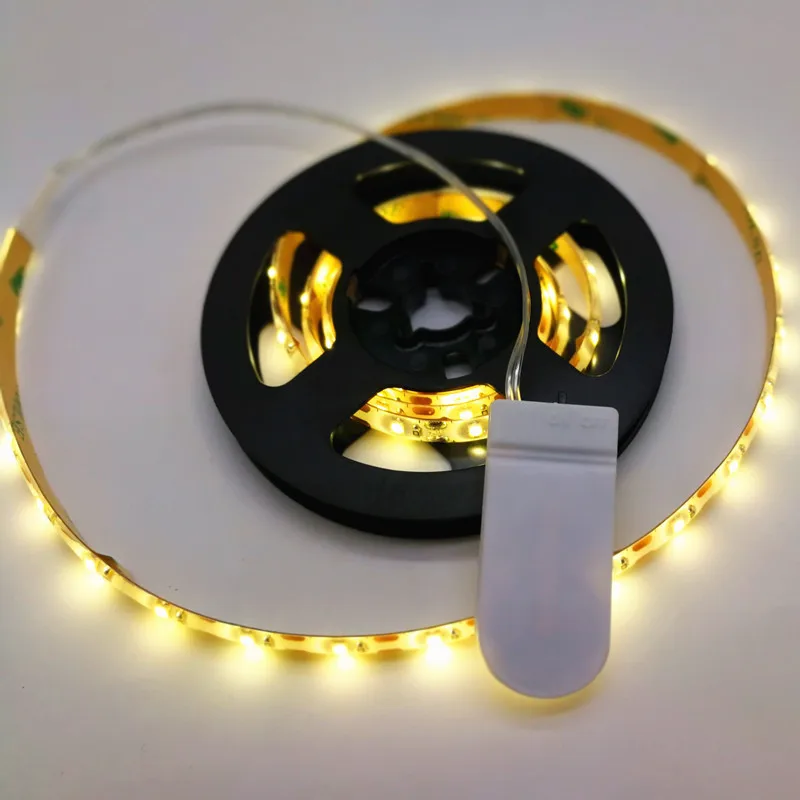 1 meter waterproof 5050 24 keys remote holiday christmas 100cm 5V DC RGB Multi Colors led battery box strip Light