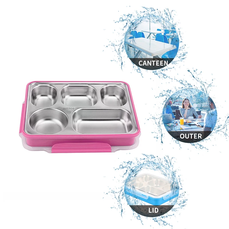304 Cute disposable lunch box for kids school free sample