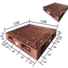 Pallet Plastic 1100*1100*150mm ZJ1111-150 Plane Reversible Two-Sides Plastic Pallet Plastic Tray