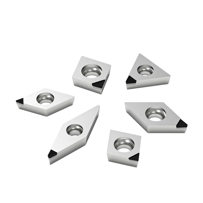 High Performance PCD Inserts Customizable OEM Diamond Cutting Inserts for WNMG08 TNMG1604 VCGT16 CCGT09 APKT details