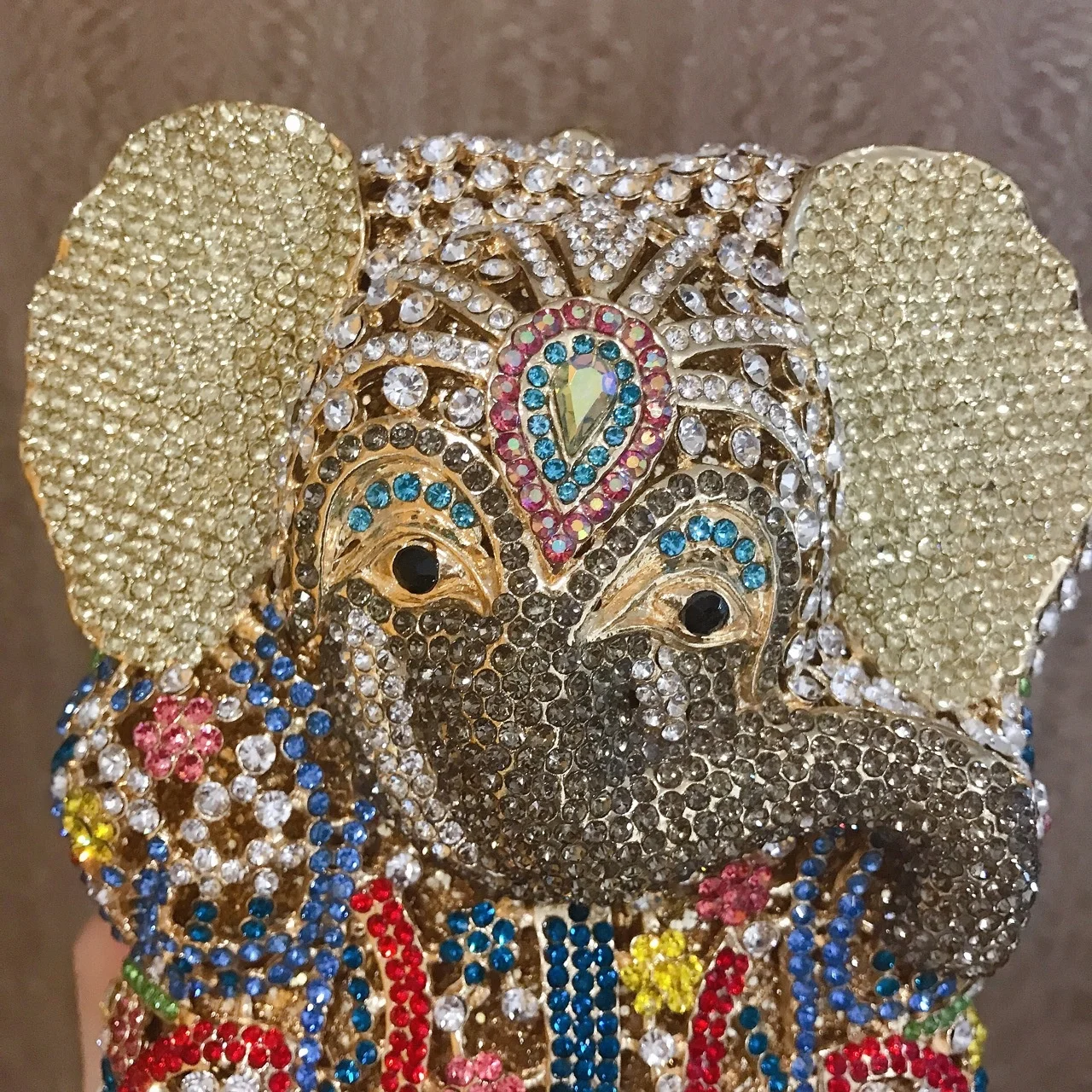 Amiqi MRY157 Elephant-Shaped Rhinestone Purse For Female Diamond Evening Clutch Bag Luxury Lady Phone Shoulder Party