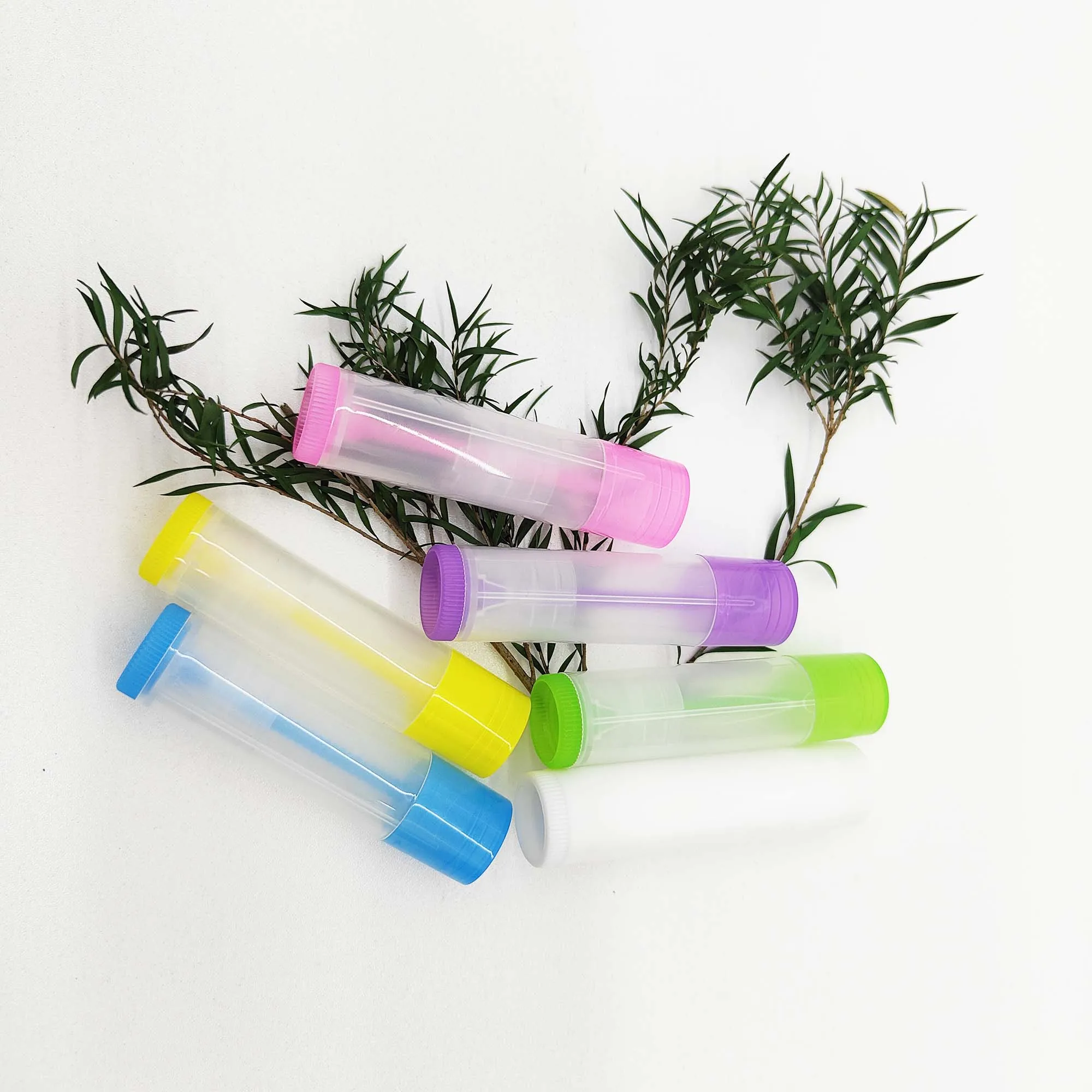 product 5g diy lip balm plastic container tube colored packaging for lip stick plastic bottles-26