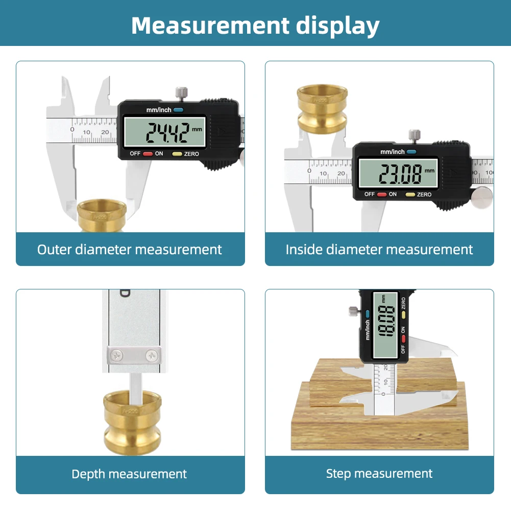 150 mm Digital Electronic Gauge Stainless Steel Vernier 150mm 6inch Caliper Micrometer
