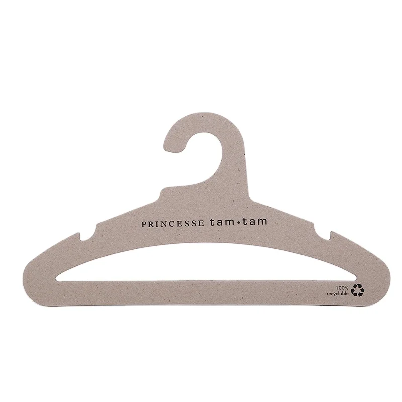 100% Recyclable Cardboard Hangers Custom Size For Dolls And Kids Clothes
