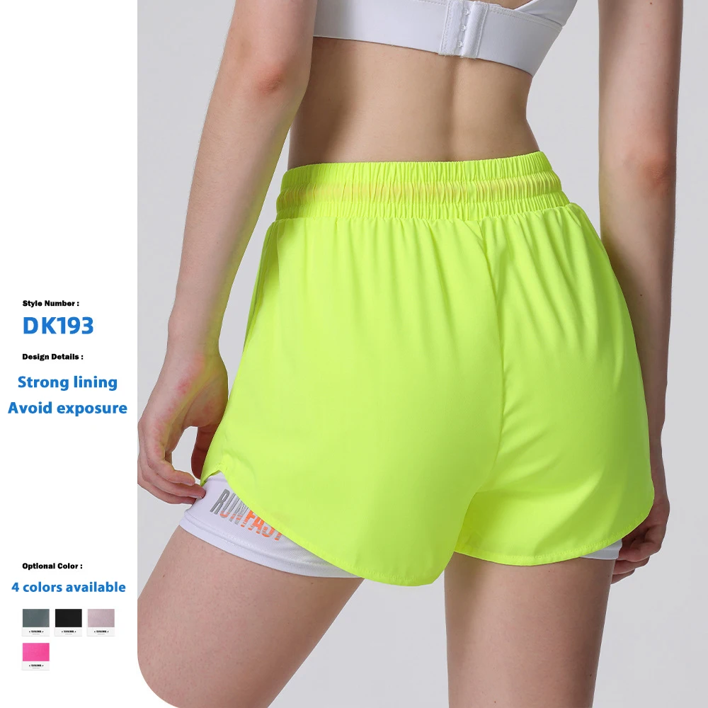 High Quality Casual Quick Dry Running Breathable Anti-Exposure Woman's Sports Shorts Loose Gym Girls Shorts