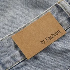Best Price Custom Brand Jeans Clothing Tag Pu Label Embossed Pu Leather Label For Jeans In Stock