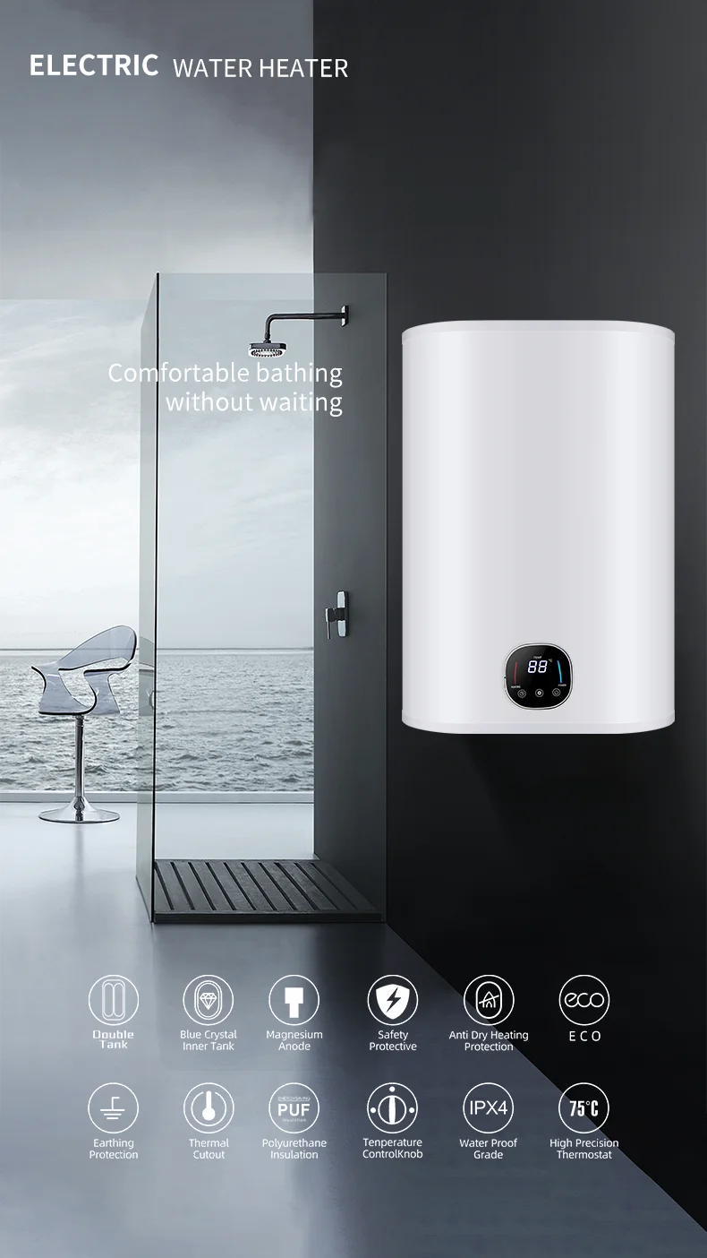 Bathroom Smart Control Panel, 30L-100L, Wall - detail 4