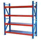 Shelf Customized Steel 4-layer Shelf Warehouse 300kg 500kg Capacity Storage Shelf