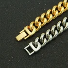 Jewellery 18k Gold Plated Choker Jewellery Mens Jewelry Hip Hop Gold Silver Cuban Men Chains Necklace