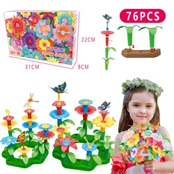Soli Best Summer Garden Toys Flower Garden Building Toys Kit Set for 3 Year Old Girl Kid Gifts