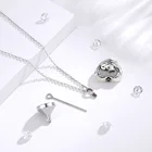 Jewelry Memorial Urn Necklace Keepsake Cremation Jewelry Sterling Silver Heart Memorial Urn Necklaces For Ashes