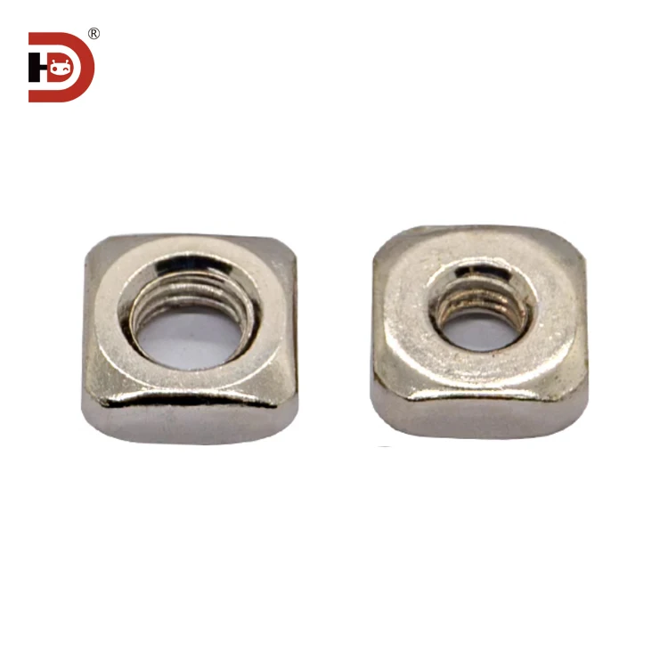 Aluminum Fittings Fastening Nut square Carbon Steel Aluminum Profile Special Nut M4M5M6M8 Nut supplier