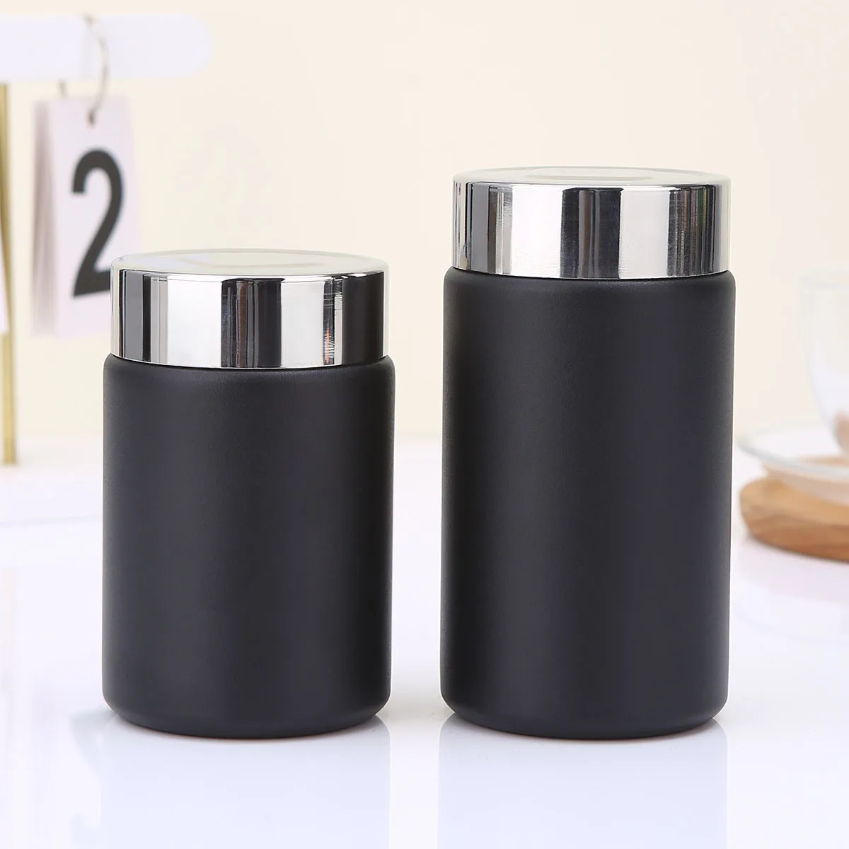 wholesale Cute Portable Thermos Cup 220ml Vacuum Flasks Double Wall 316 Stainless Steel Vacuum Cup Coffee Tea Thermos Mug