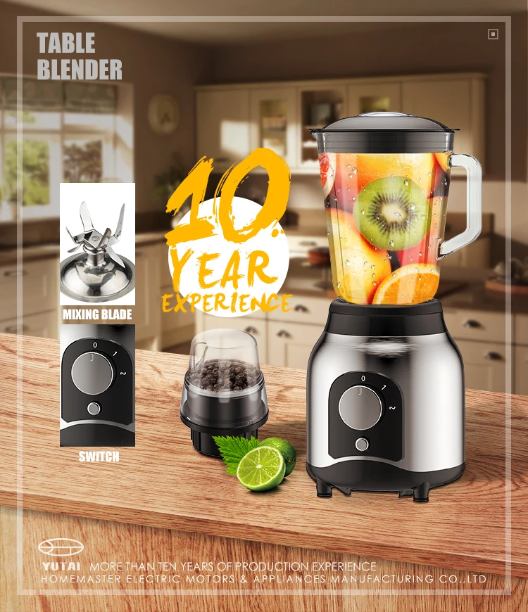 Hot Selling High Speed Juice Blender, Blender Smoothie Maker With 1.0 glass jar