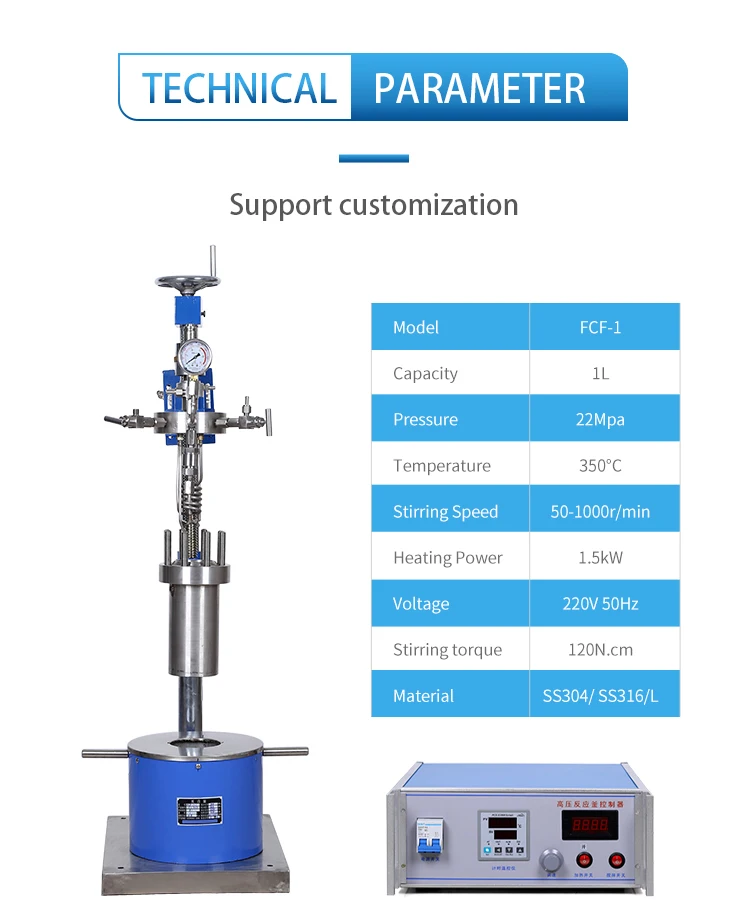China Good Price Small Scale Lab Chemical High Pressure Reactor