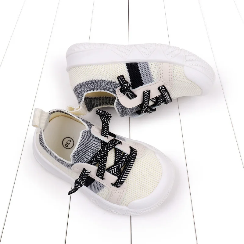 Spring & Autumn Knitted Mesh Breathable Sneakers Baby Shoes for Boys and Girls details