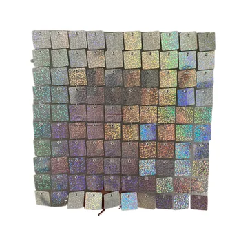 USA 50 pieces package event planning backdrops clear grid style disco mosaic background sequin wall panels