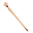 Promotion Pen Design Pen New Luxury Promotion Gift Crystal Diamond Metal Twist Crown Pen With Custom Logo