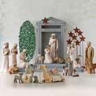 Nativity Handmade Holy Family Jesus Christmas Polyresin Nativity Set Christ Scene Christmas Nativity Set