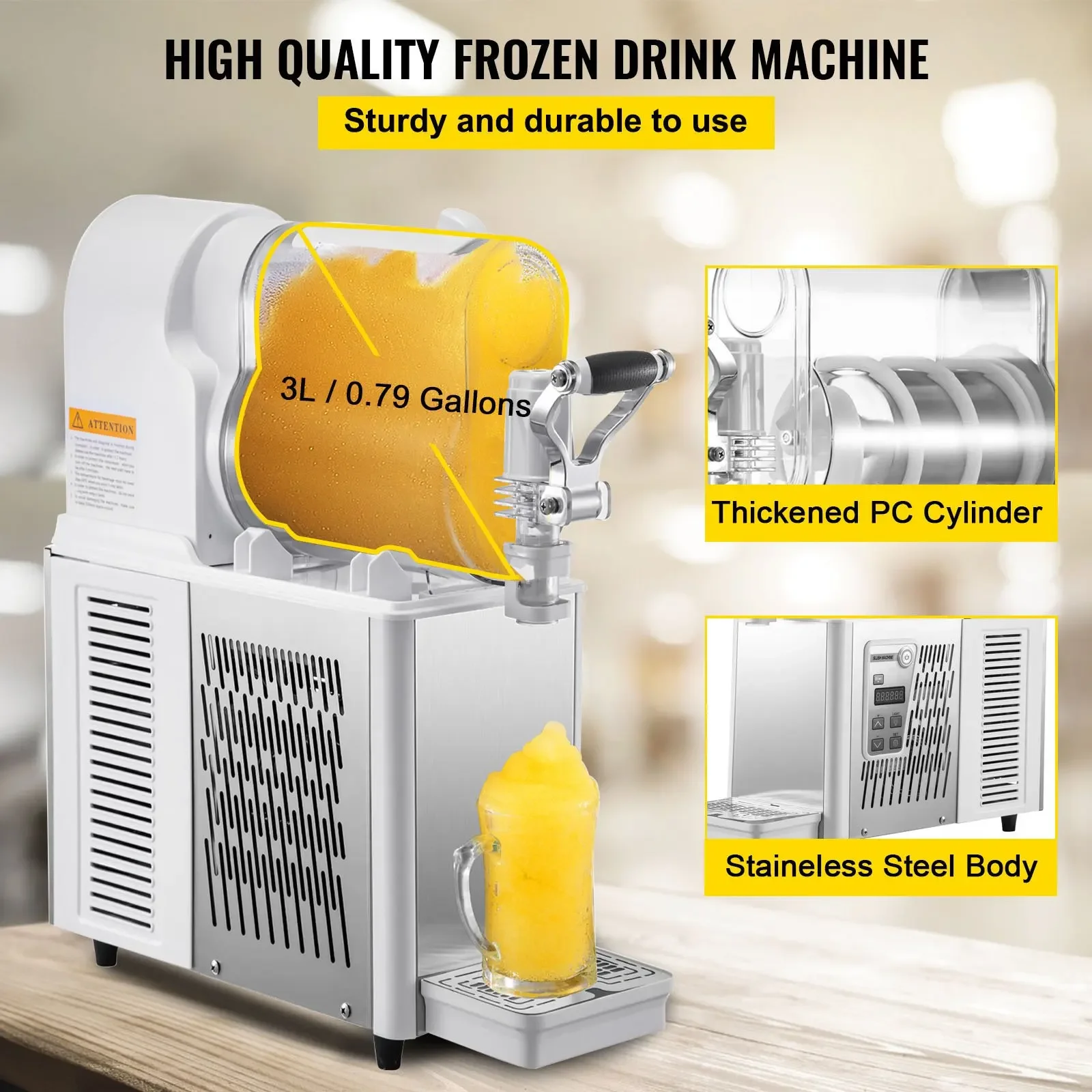 Yihai Commercial Slushy Machine 3l Single Bowl Ice Slush Drink Maker