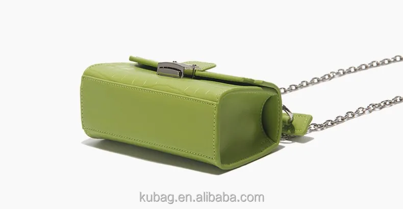 alligator embossed handbag