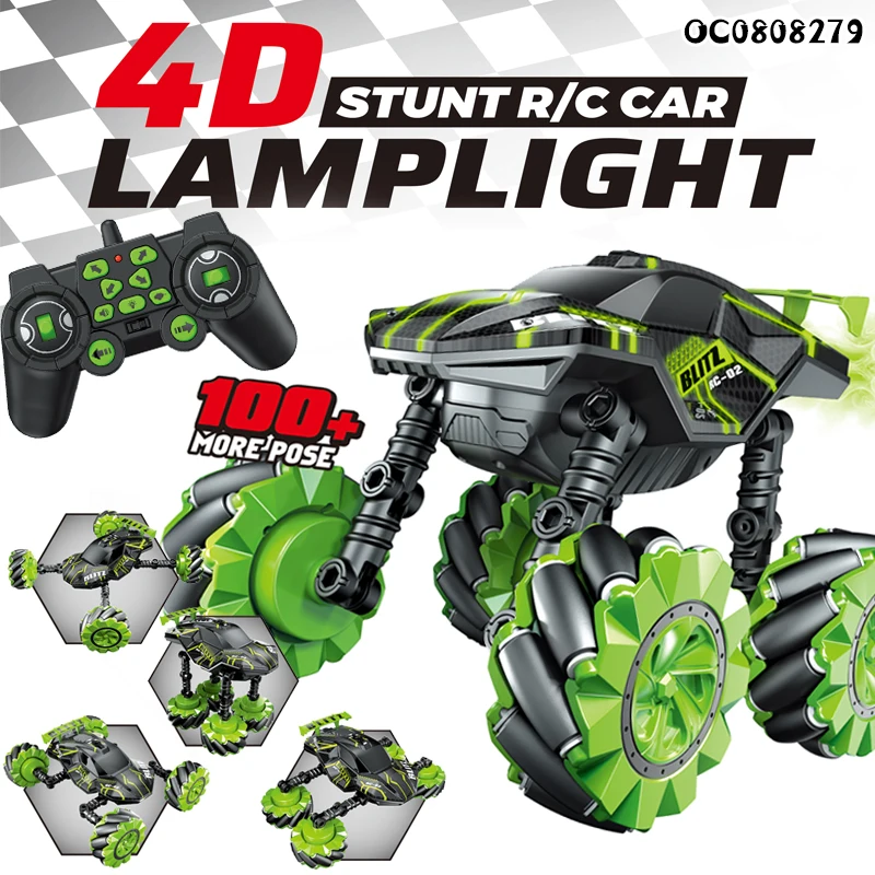 Rc racing toys 2023 deformation stunt car high speed with 4d lighta