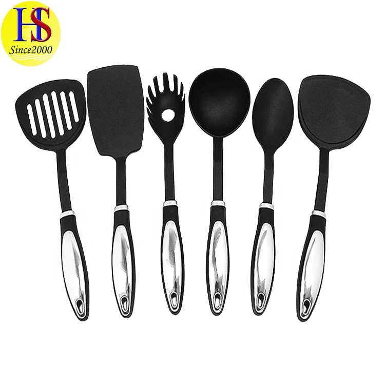 Heat Resistant Kitchen Cooking Nylon Fried Egg Pancake Shovel Fish Spatula Slotted Turner