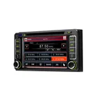 2 Din Car 6.2 Inch HD Capacitive Touch Screen WinCE 6.0 2 Din Car DVD Stereo For Toyota With 7 Color Button Lights