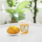 Sliced Pear 7oz/198g Factory Direct Price Sliced Peach In Pear Juice In Plastic Cup