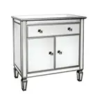 Glass Table Glass HOMEMORE Modern Design Living Room Silver Color Home Furniture Glass Side Table