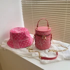 Handbag BB67 Ladies Trendy Bandana Purse And Hat Set Fashion Bucket Cap And Handbag Set 2021