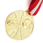 Custom 3D Blank Gymnastics Football Award Medal Gold Color Round Sports Soccer Medals And Trophies