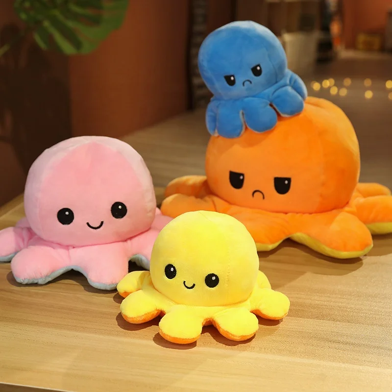 40cm reversible octopus plush