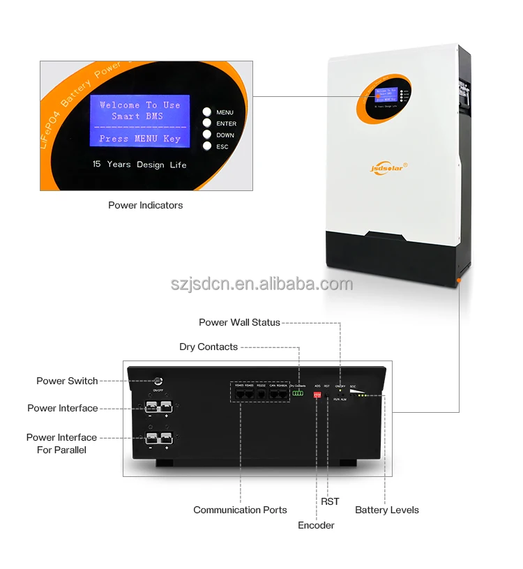 Jsdsolar Energy Storage V Ah Ah Power Wall Photovoltaic Energy