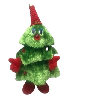 Christmas electric stuffed toy Christmas tree singing and dancing Christmas tree party cross-border electric toys